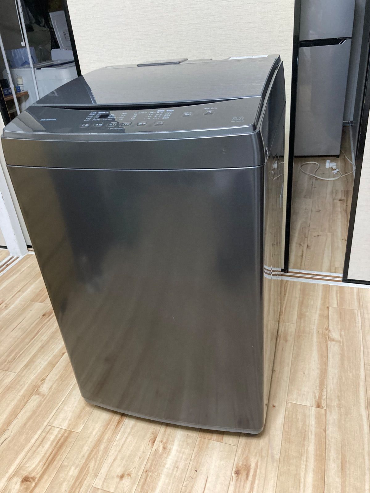 アイリスオーヤマ IAW-T806HA 　2022年製 8Kg 全自動洗濯機 　美品 洗濯槽分解洗浄済　1ヶ月保証付 ☆ 福岡市周辺の限定商品　☆