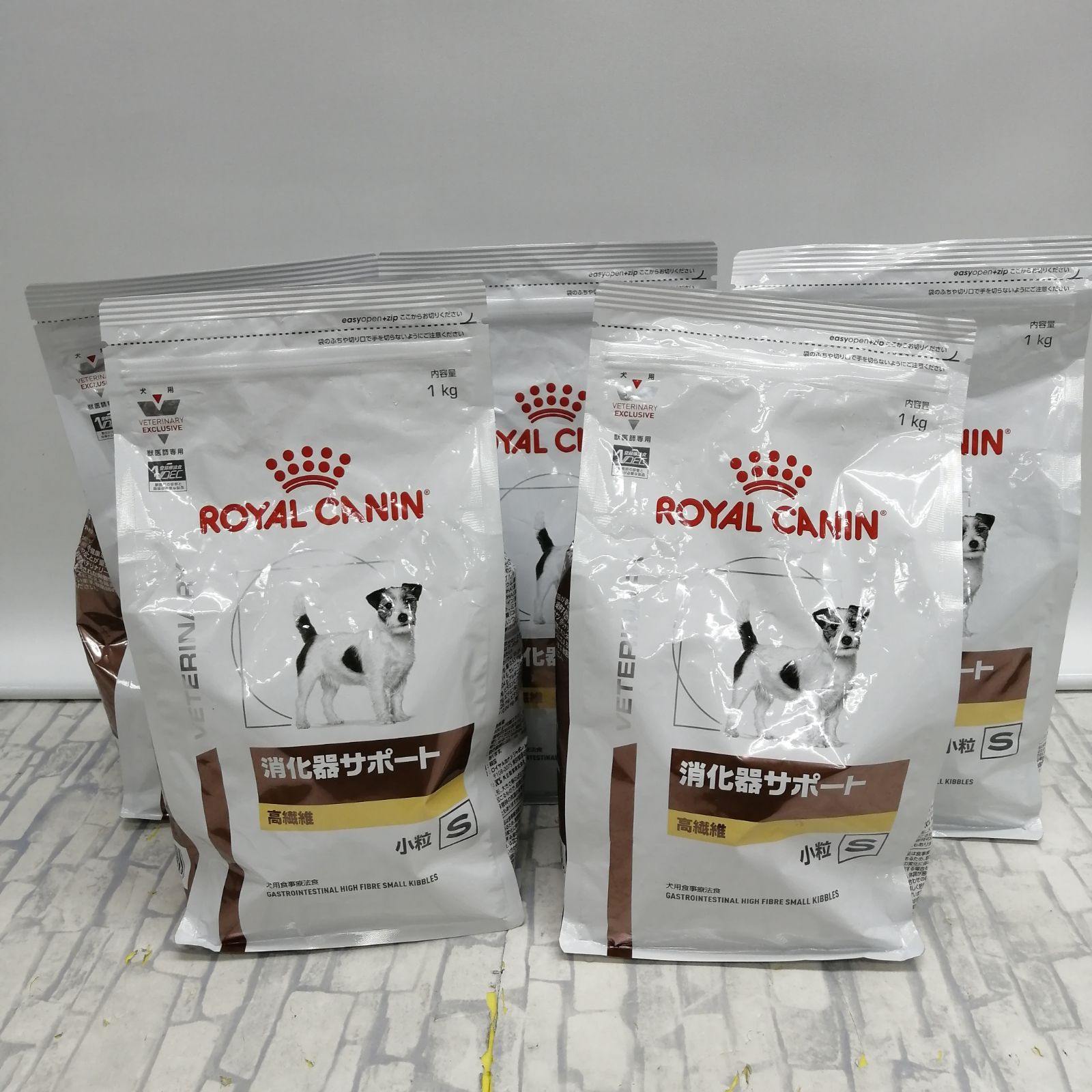 【新品】ロイヤルカナン ペットフード 消化器サポート 高繊維 小粒 1kg×5 M2119-