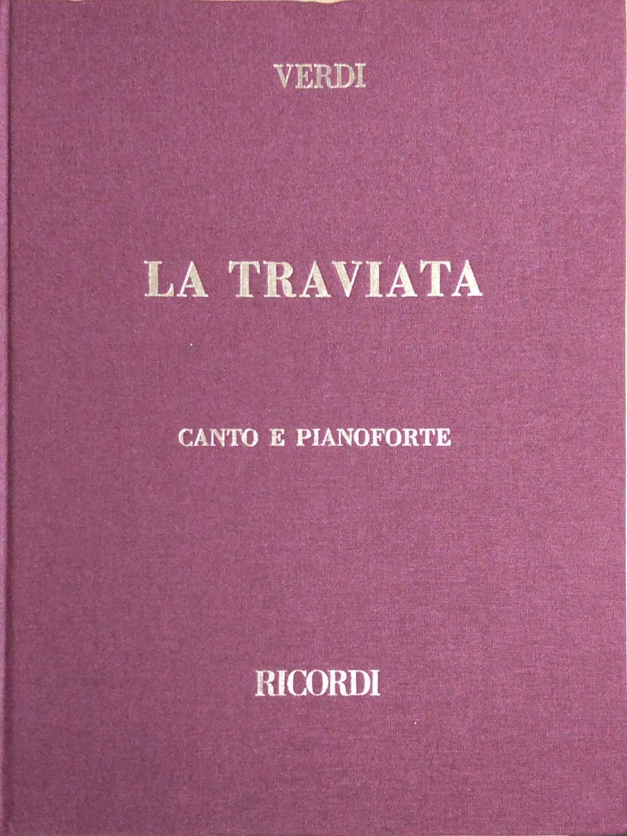 La traviata リコルディ 楽譜 ヴェルディ オペラ 椿姫 リコルディ社