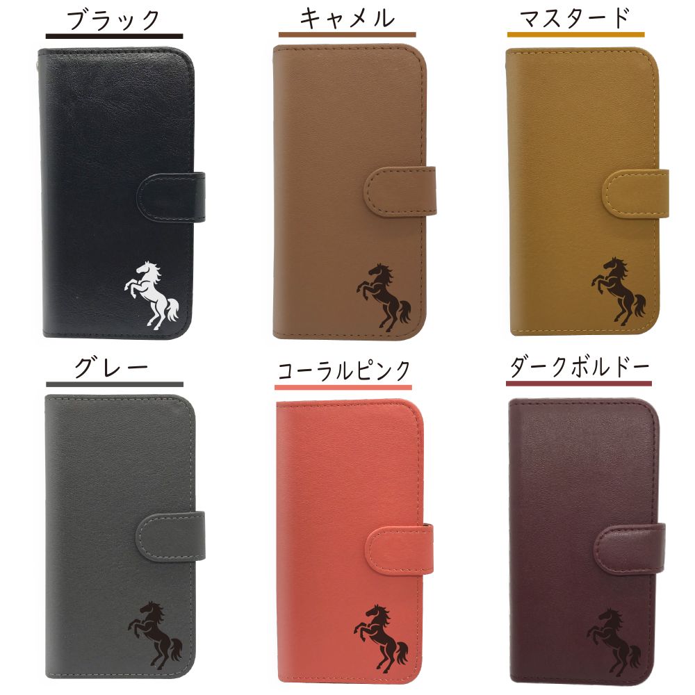 OPPO A77 OPPO A57s CPH2385 ケース カバー 手帳型 うま 馬 OPPO A77