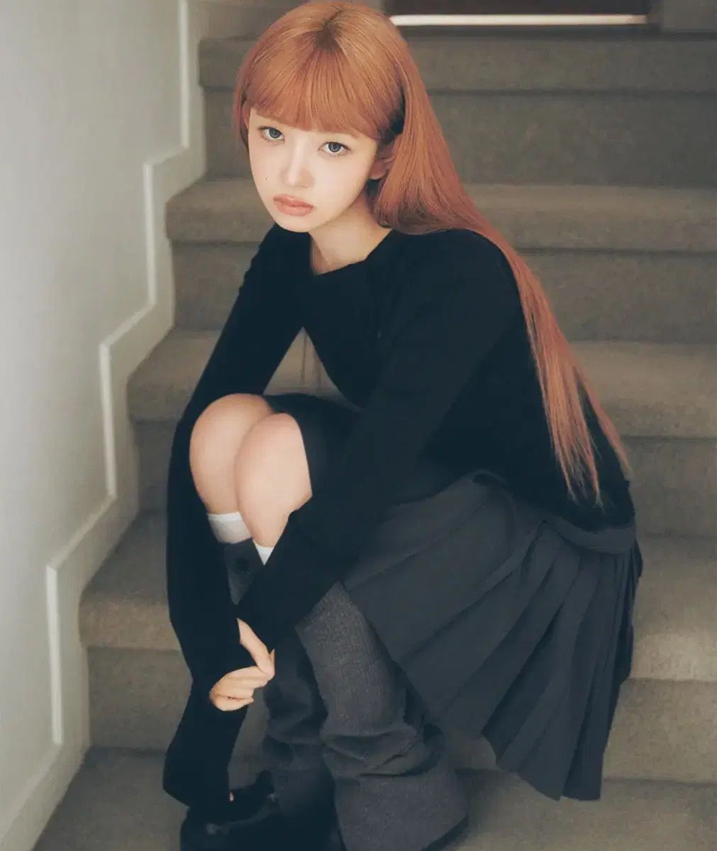 ミセキソウル Side pleats line midi skirt ミディ丈スカート 1