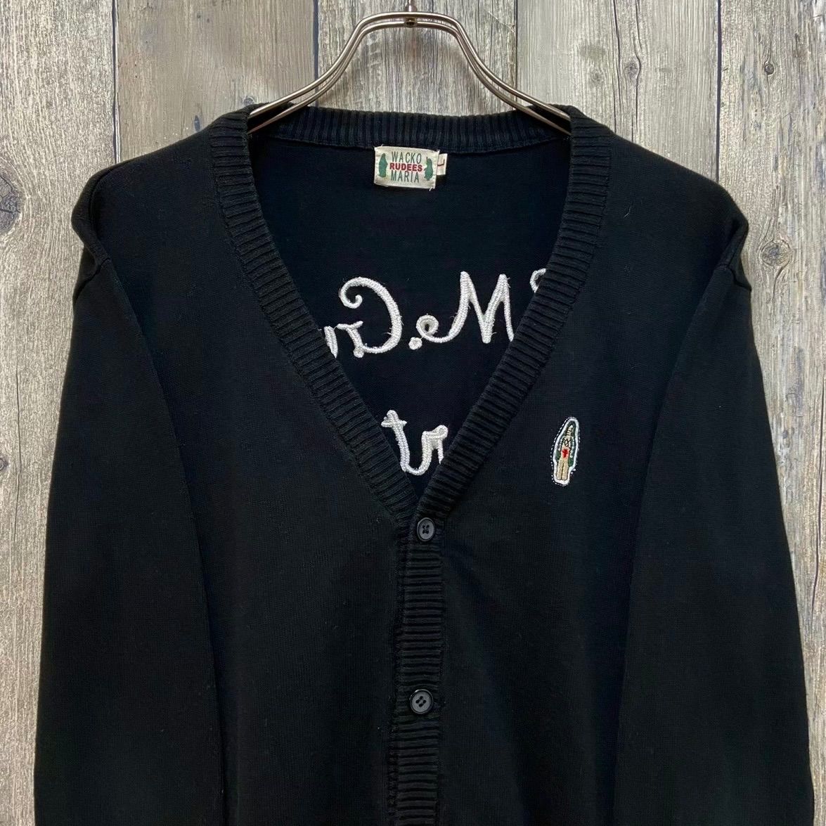 WACKO MARIA RUDEES ワコマリア バックロゴ刺繍 マリアパッチ ブラック 