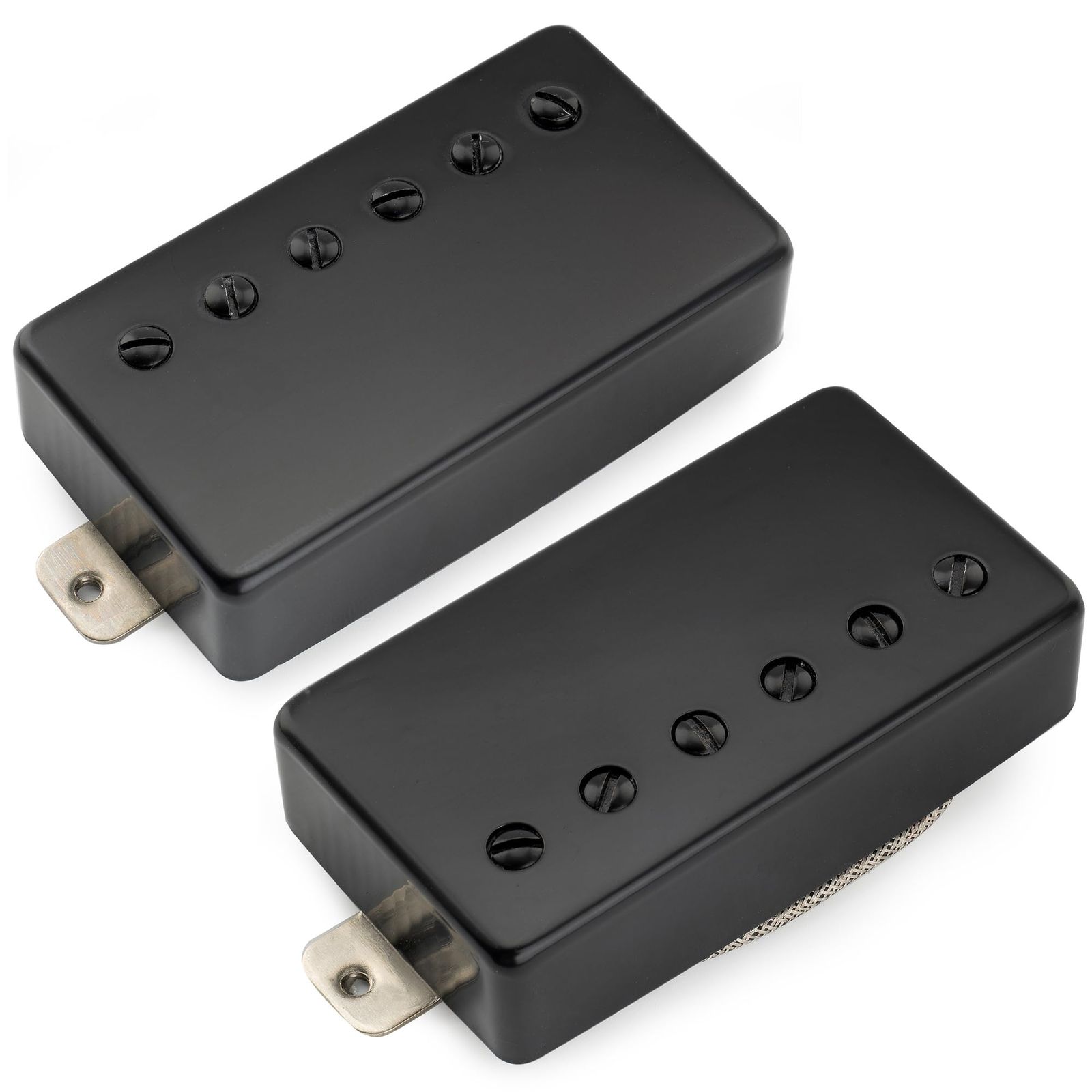 新品 Musiclily Pro LP-CBLA アルニコ5 カバード ハムバッカー ネックブリッジピックアップセット7.8K/8.8K LPエレキギター用 ブラック