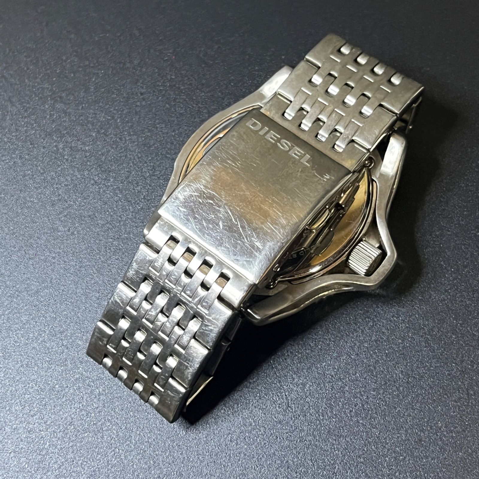 稼動品】DIESEL ディーゼル クォーツ 腕時計 アナログ ステンレス 