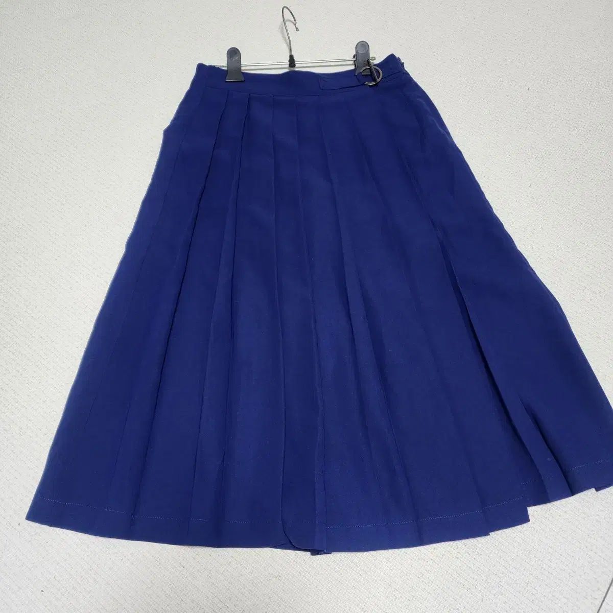2階 ブルー プリーツスカート キュロット