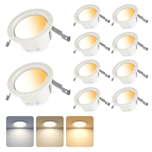 天井埋込型 LEDダウンライト SB形 埋込穴100φ led 昼光色 電球色 昼白色 3段階調色 明るさメモリー機能 高気密SB形 浅型6H 5W 500LM 白熱球40形相当 照明器具 キッチン、台所、玄関、部屋、リビング、商店、バー、カラオケ 国内発送