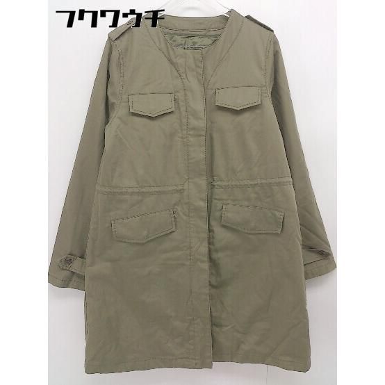 ◇ ◎ UNRELISH アンレリッシュ ライナー付き ジップアップ ノーカラー ジャケット サイズM カーキ レディース 【中古】 【1104260008079】 9,445円