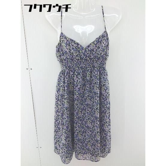 ◇ URBAN RESEARCH キャミソール　花柄　プリント　 膝丈 ワンピース サイズF ブラック　マルチ レディース 【中古】 【1107050001274】
