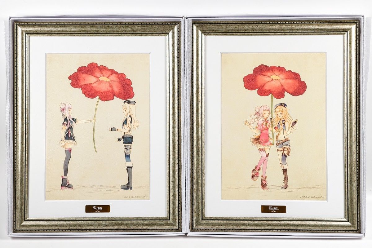 保管品 HIMEHINA ヒメヒナ1stアルバム 「藍の華」 複製原画 田中ヒメ 