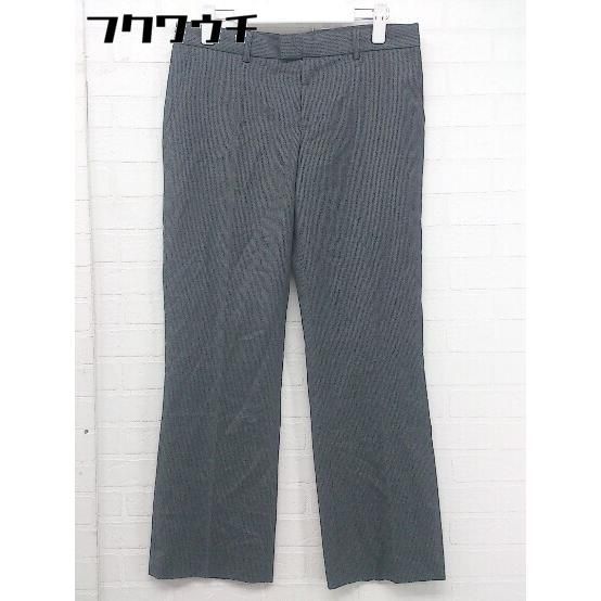 ◇ Spick & Span スピック＆スパン ストライプ スラックス パンツ サイズ38 グレー レディース 【1109090002921】