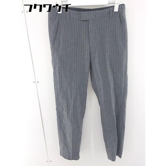 ◇ URBAN RESEARCH DOORS アーバンリサーチ ストライプ スラックス パンツ サイズ38 グレー レディース 【中古】 【1109090016546】