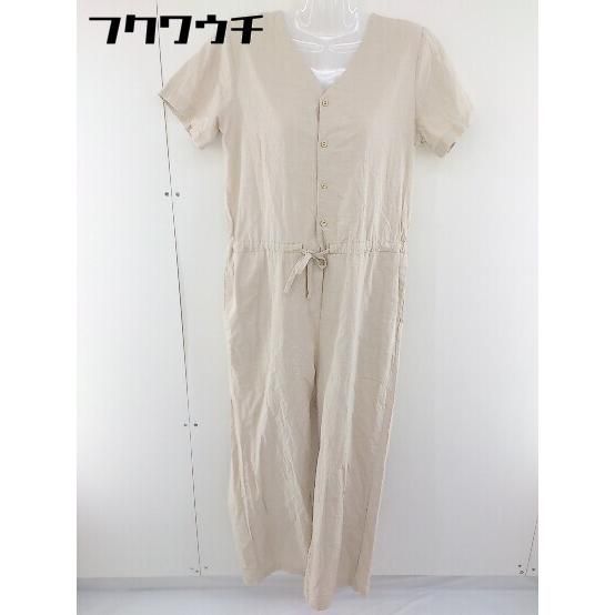 ◇ GRL グレイル ワイドパンツ 半袖 オールインワン サイズM ベージュ レディース 【中古】 【1109140013716】