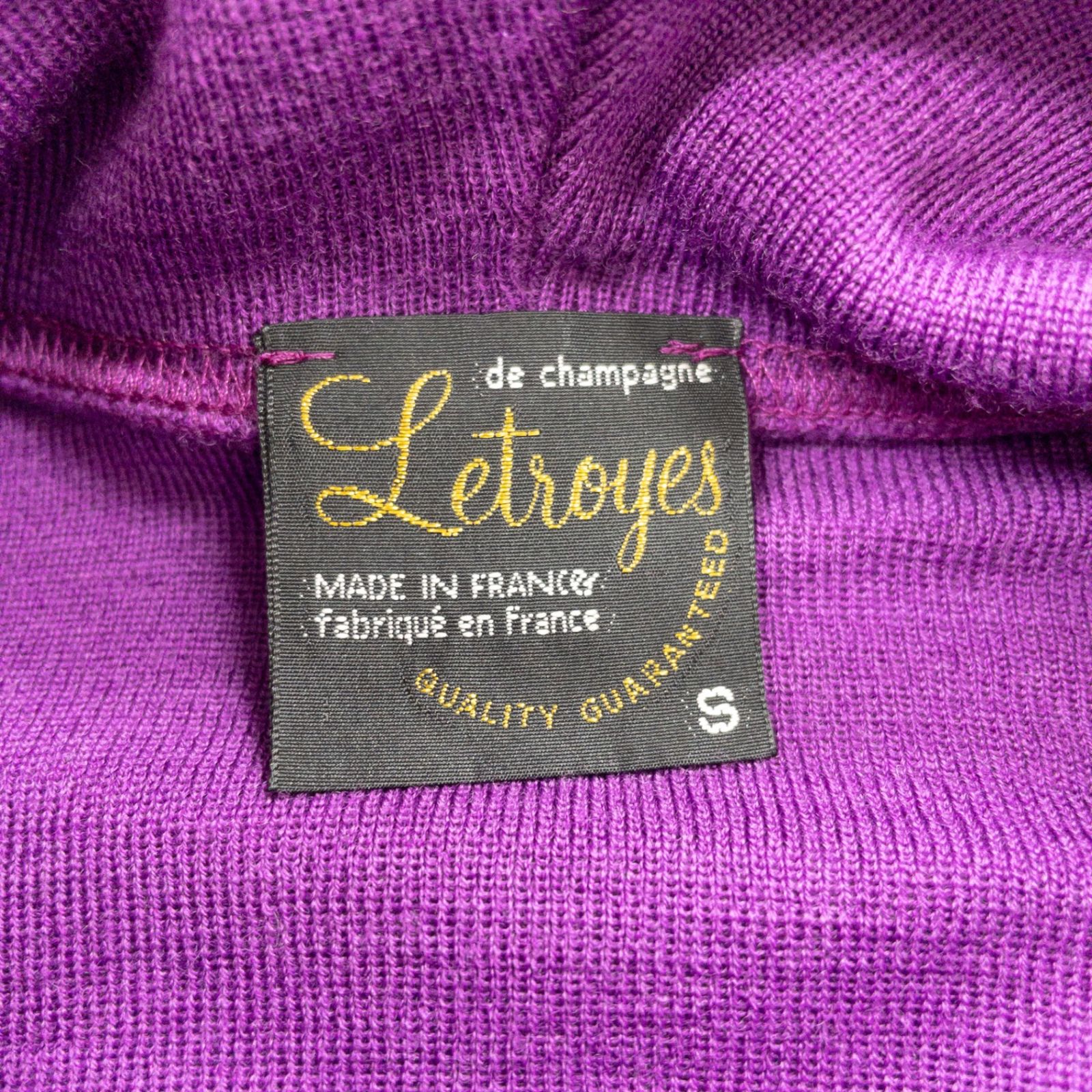 Letroyes ルトロワ ニットパーカー フード ダブルジップ ウール 