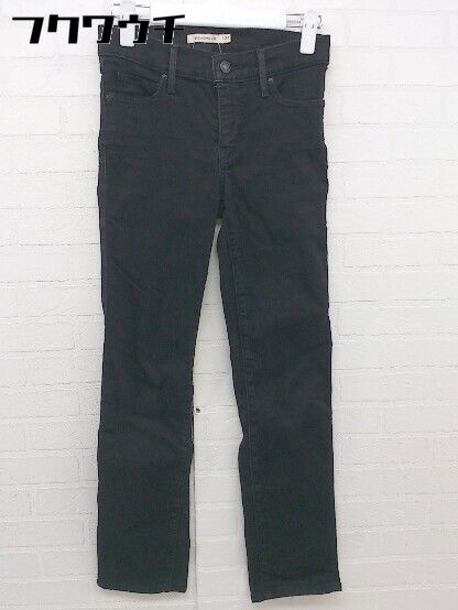 ◇ Levi's リーバイス スキニー ジーンズ デニム パンツ サイズ24 ブラック レディース 【1110050001403】
