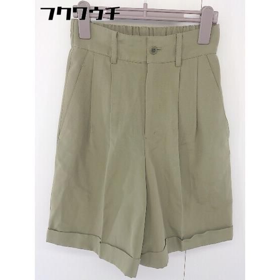 ◇ Spick & Span スピック＆スパン ロールアップ ショート ハーフ パンツ サイズ36 カーキ系 レディース 【中古】 【1110260005734】