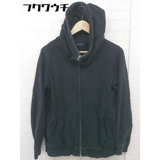 ◇ ABAHOUSE アバハウス 長袖 ジップアップ パーカー サイズ2 ブラック レディース 【中古】 【1112080007615】
