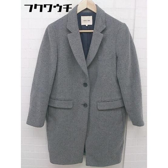 ■ SHARE PARK シェアパーク スリット 長袖 チェスターコート サイズ1 グレー レディース 【中古】 【1112210017149】