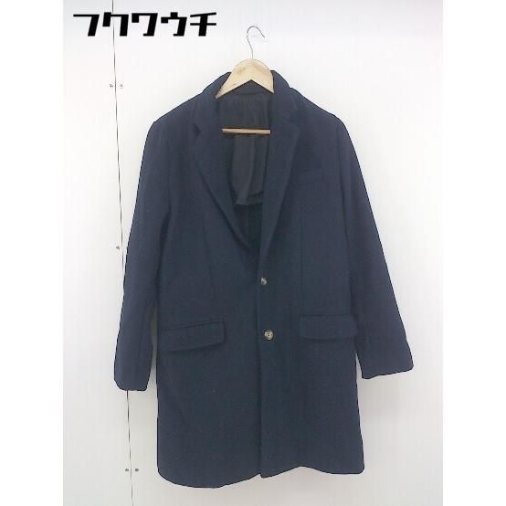 ◇ unrelaxing アンリラクシング 長袖 チェスターコート サイズ S ネイビー メンズ 【中古】 【1201180002399】