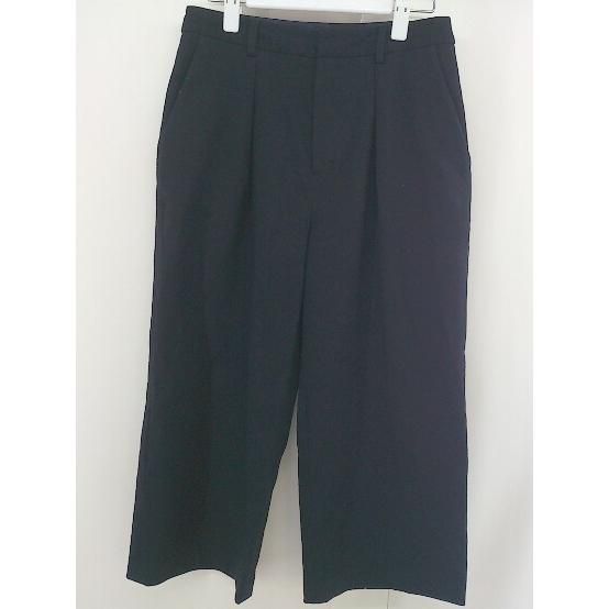 ◇ green label relaxing グリーンレーベル UNITED ARROWS センタープレス ガウチョ パンツ サイズ38 ネイビー レディース 【中古】 【1205020006578】