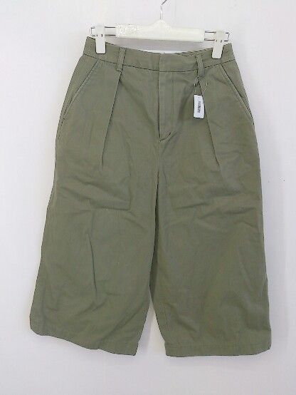 ◇ BEAUTY & YOUTH ビューティアンドユース UNITED ARROWS タック ガウチョ パンツ サイズM カーキ系 レディース P 【中古】 【1210120005901】