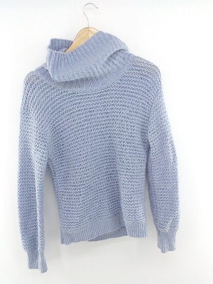 ◇ Te chichi TERRASSE テチチ テラス オフタートルネック 長袖 ニット セーター サイズF パープル系 レディース P 【中古】 【1211040006139】