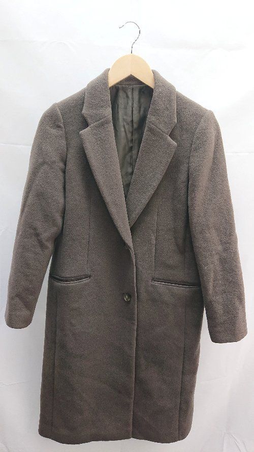 ◇ URBAN RESEARCH ROSSO チェスター ロング丈 シンプル 長袖 コート サイズ36 ブラウン レディース E 【1212020011792】