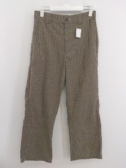◇ apres jour mignon アプレジュールミニョン チェック パンツ サイズF ベージュ ブラック系 レディース P 【1212150004701】