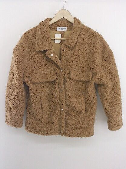 ◇ MAISON DE THERESE メゾン ド テレーズ ボア 長袖 ジャケット キャメル レディース P 【1212260001027】