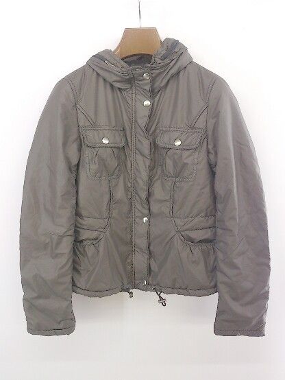 ◇ BOUTIQUE NICOLE ニコル ジップアップ 長袖 ジャケット サイズ38 グレー系 グレージュ系 レディース E 【1303280012114】