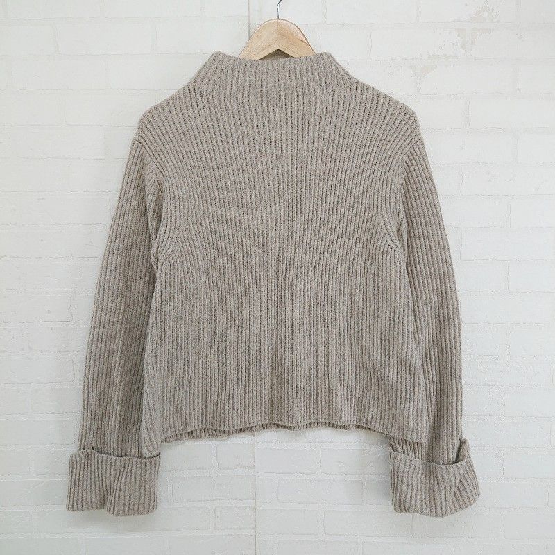 ◇ titivate select ハイネック 長袖 ニット セーター サイズS ベージュ系 ブラウン系 マルチ レディース E 【1304140010301】