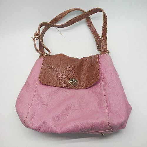 ◇ ROSEBUD フェイク レザー 合皮 シンプル 無地 バイカラー ２トーン ハンド バッグ ピンク レディース E 【1304120037601】 10,454円