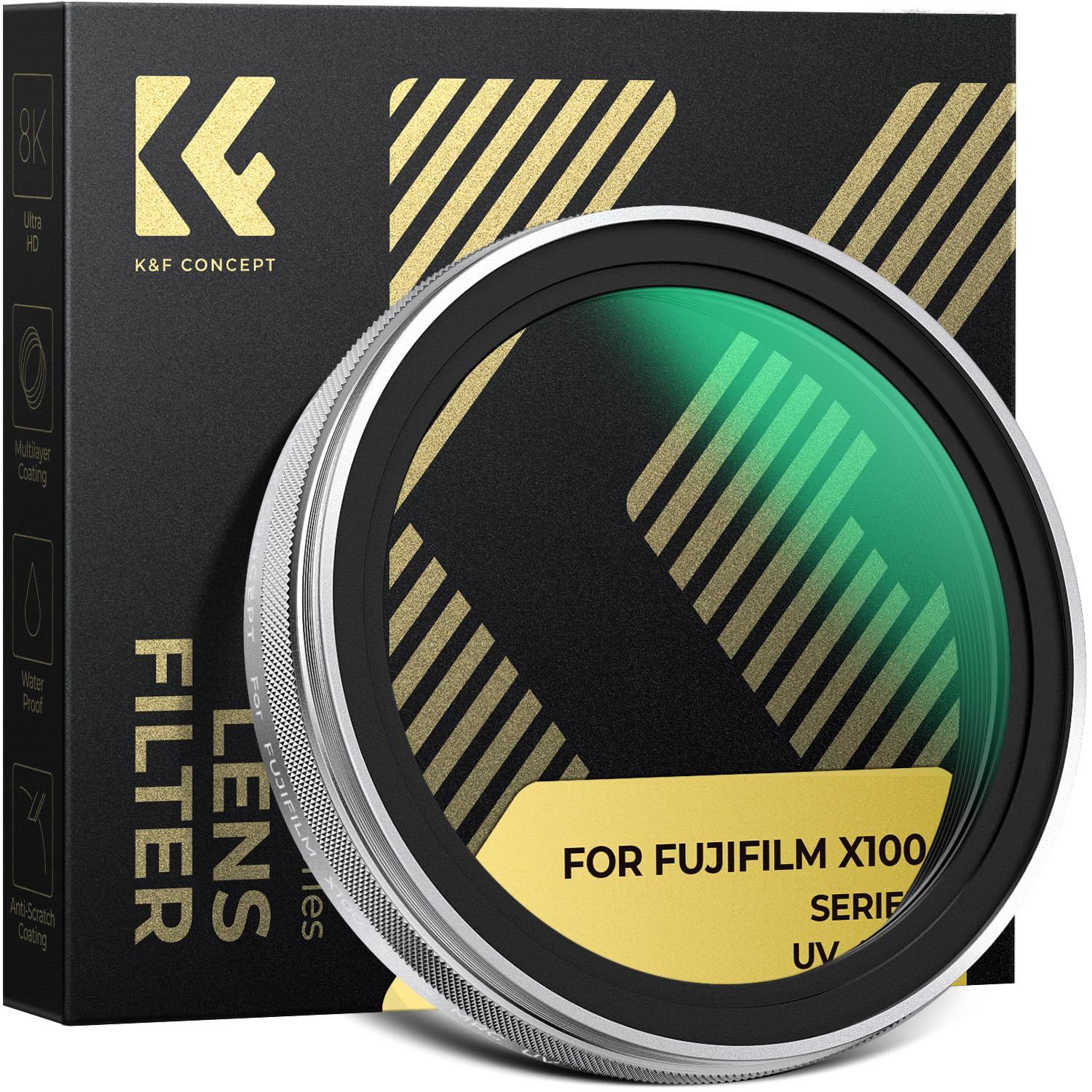 K&F CONCEPT レンズ保護フィルター UVフィルター 富士フイルム互換