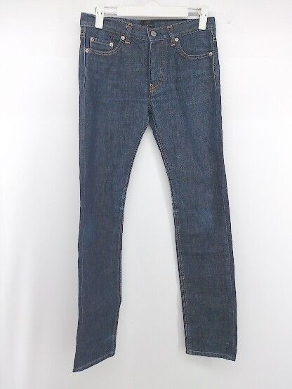 ◇ D.M.G. ドミンゴ ボタンフライ スキニー ジーンズ デニム パンツ サイズ S ネイビー レディース E 【中古】 【1305220000502】