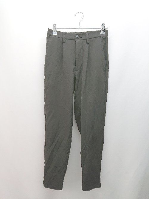 ◇ casperjohn キャスパージョン ウエストゴム チャックボタン閉め パンツ サイズS ブラック メンズ E 【1308160029701】