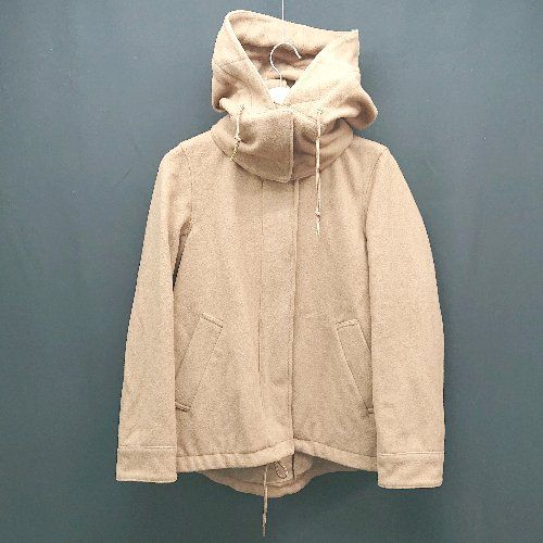 ◇ Sporting & Style  フード取り外し可能 フロントボタン 長袖 ジャケット 表記なし ブラウン レディース E 【1307260056914】
