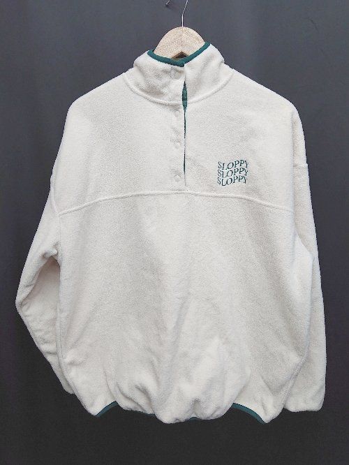 ◇ ⊇ WHO'S WHO gallery フーズフーギャラリー SLOPPY 長袖 フリース トップス サイズF オフホワイト系 レディース P 【1410160013403】