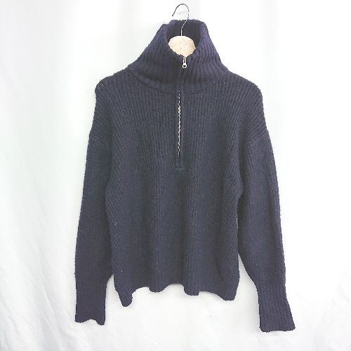 ◇ ⊇ LEPSIM レプシィム FOR i SERIES 長袖 ニット セーター サイズS ネイビー レディース E 【1410100010950】