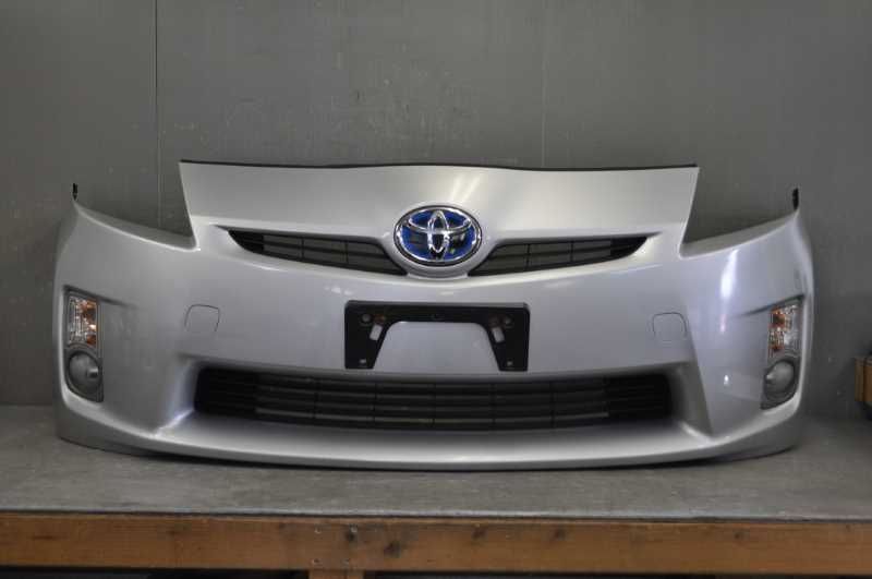 フロントバンパー Fバンパー ウィンカー フォグランプ付 1F7 銀 (ZVW30) プリウス G 前期 52119-47080-B0 s024198J