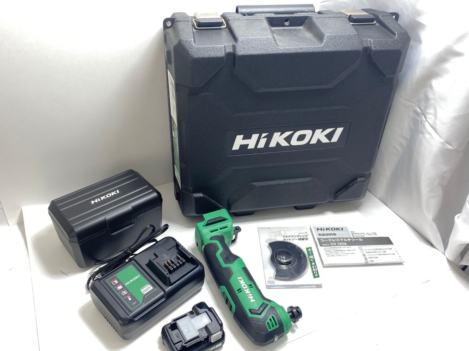 HiKOKI ハイコーキ 10.8V 充電式 マルチツール CV12DA バッテリー・充電器・ケース付 【動作確認済み】 H N0418 M