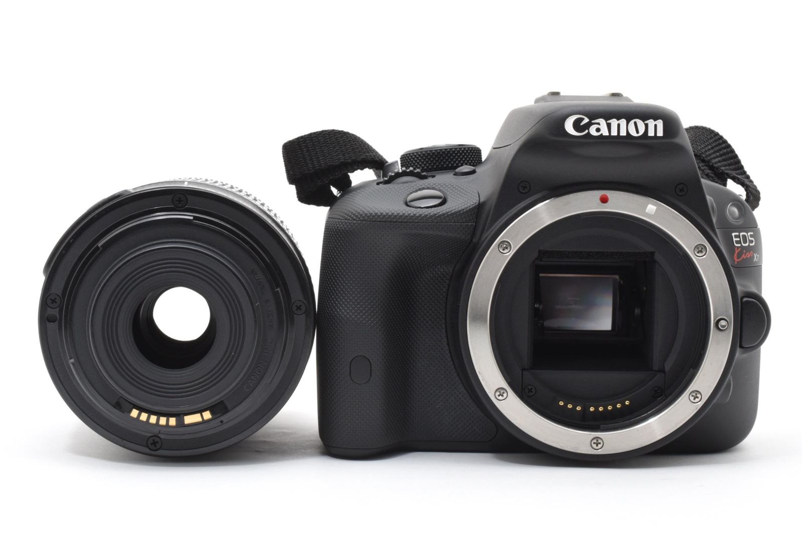 実用美品 箱あり Canon キャノン EOS KISS X7 シャッター数321枚と極小 /