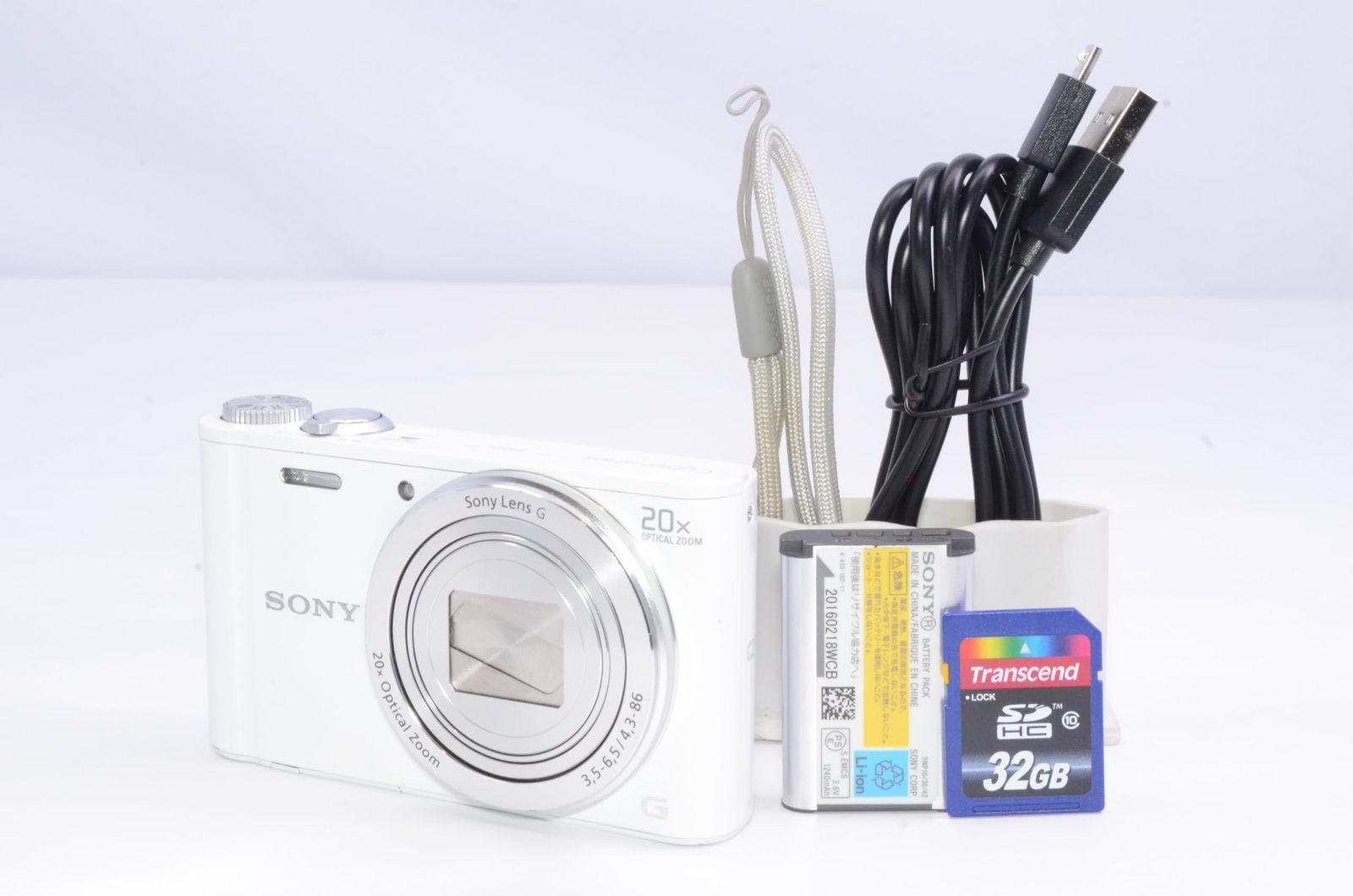 SONY デジタルカメラ Cyber-shot WX300 2110万画素 光学20倍 ホワイト DSC-WX300(W)