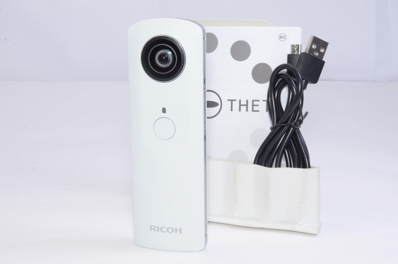 RICOH デジタルカメラ RICOH THETA m15 ホワイト 360°全天球イメージ撮影デバイス 0910700