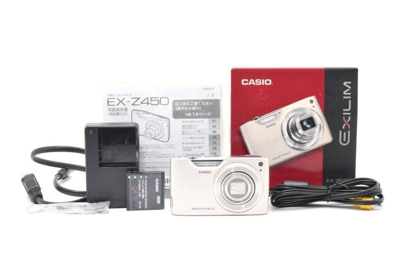 実用光学美品】箱あり Casio カシオ EXILIM EX-Z450 ゴールド
