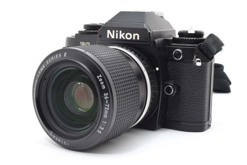 実用品】Nikon ニコン FG 黒 ブラック / SERIES E Zoom 36-72mm 3.5