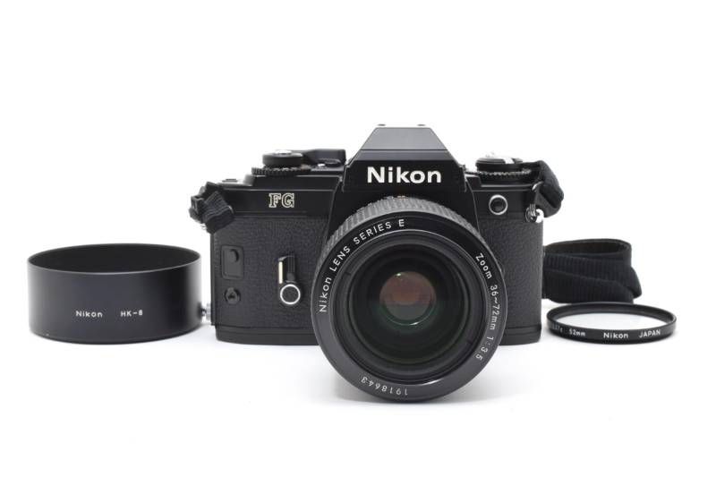 実用品】Nikon ニコン FG 黒 ブラック / SERIES E Zoom 36-72mm 3.5
