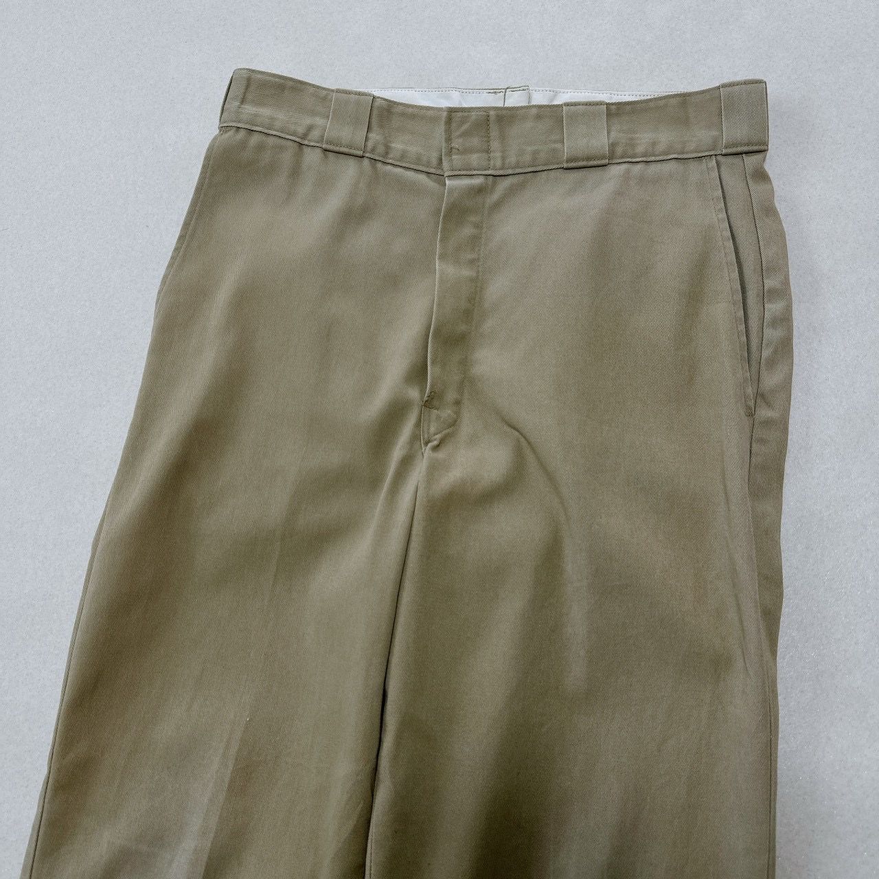 希少80s-90s USA製】ディッキーズ 874 TALONジップ W32 L32 カーキ