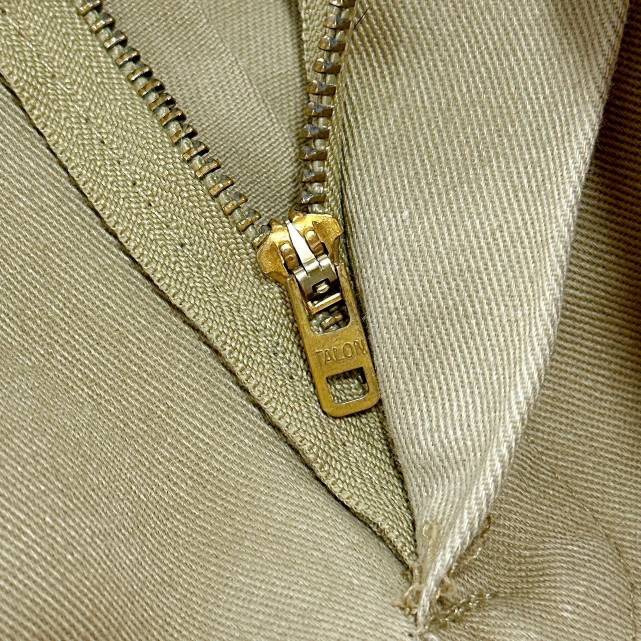 希少80s-90s USA製】ディッキーズ 874 TALONジップ W32 L32 カーキ 希少80s-90s USA製】ディッキーズ 874 TALONジップ W32 L32 カーキ