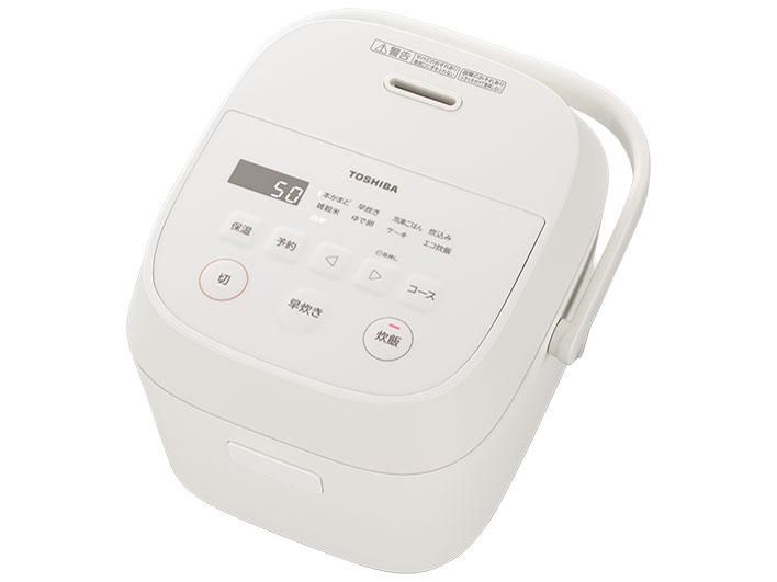 【新品・5営業日で発送】TOSHIBA 東芝 東芝 RC-5AMX(W) マイコン炊飯器 厚釜1.7mm ふっくら炊き上げ 3合炊き ミルキーホワイト(RC-5AMX)