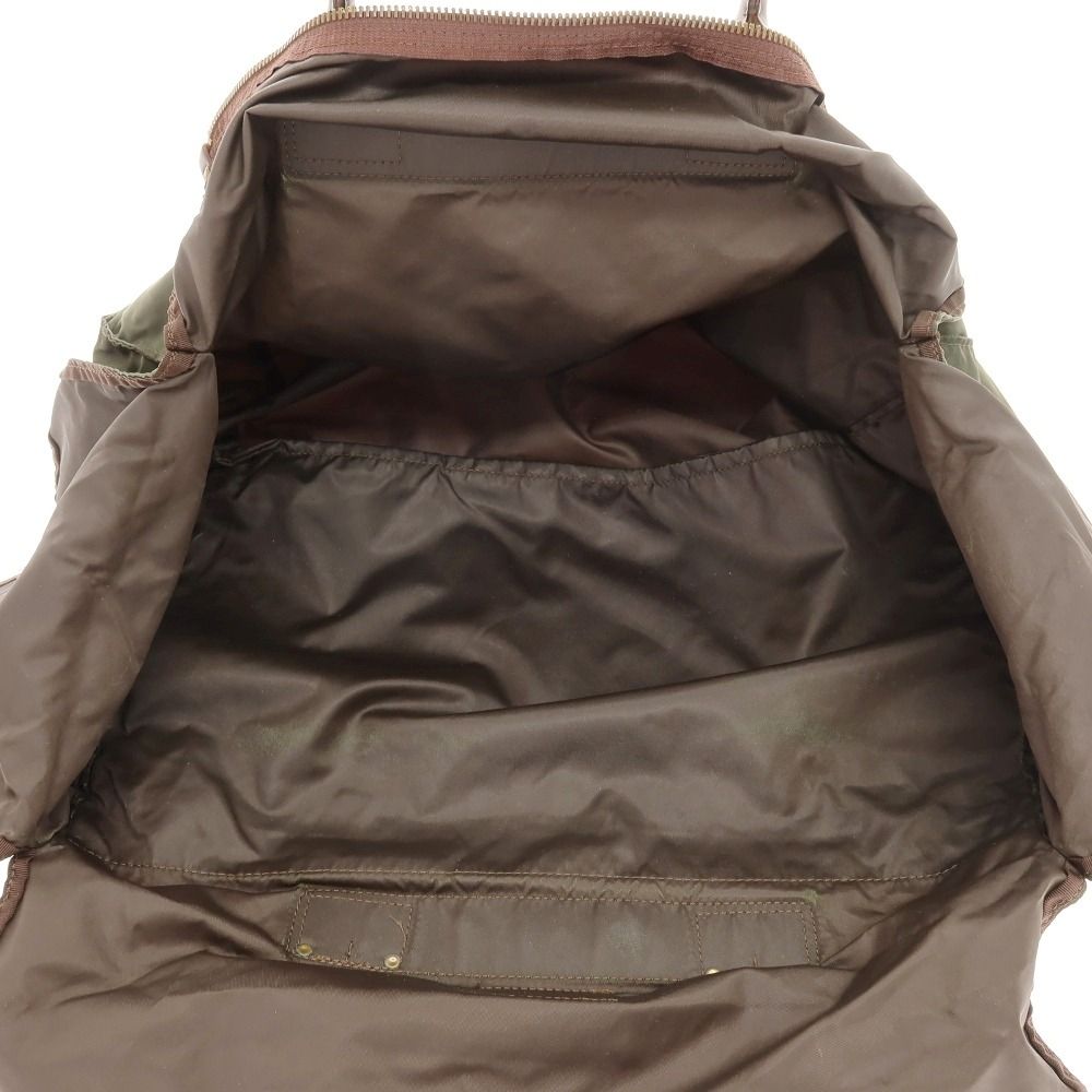 中古】フェリージ Felisi P3/1 ナイロン レザー ボストンバッグ