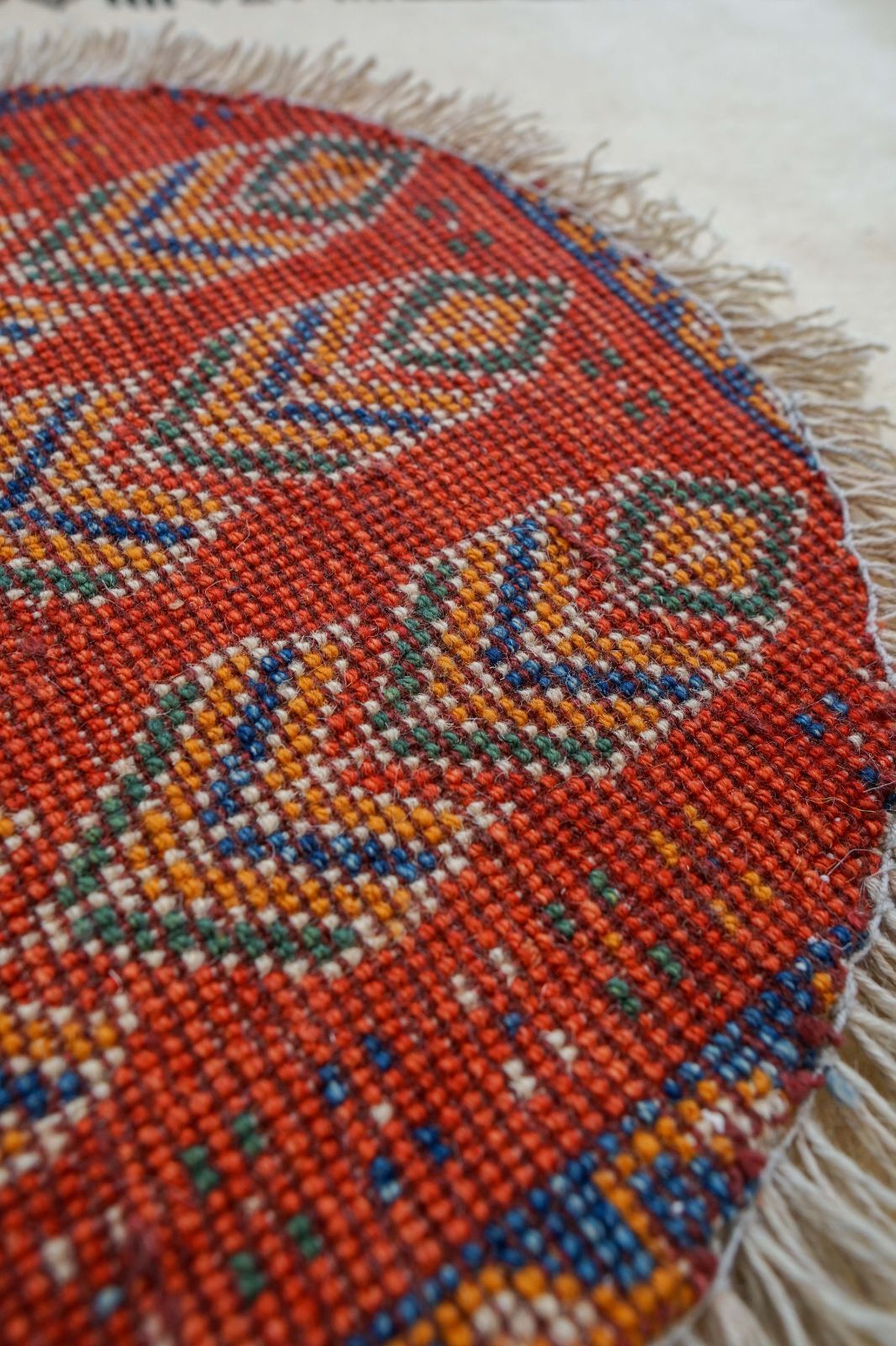 40×40cm ペルシャ絨毯 手織りギャッベ アマレ族 ギャベ - メルカリ